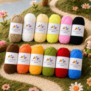 Elements Amigurumi - 12 x 25g Multi Pack