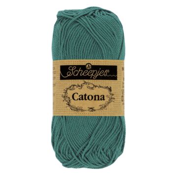 Scheepjes Catona 4ply 391 Deep Ocean Green 50g