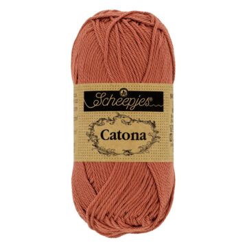 Scheepjes Catona 4ply 504 Brick Red 50g