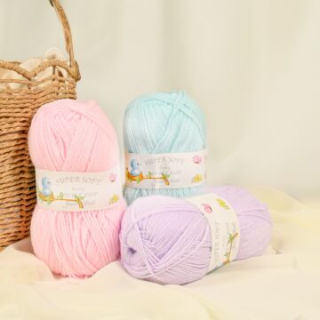 James C Brett Supersoft Baby DK Yarn - 100g Ball Ball