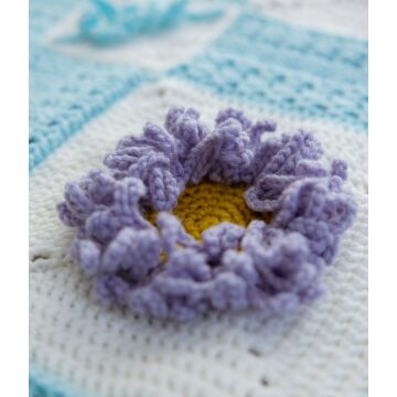 Botanical Garden Blanket - Blue Colourway 10 x 100g
