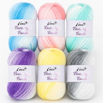 Emu Butterfly Batik DK Sample Bundle 6 x 100g