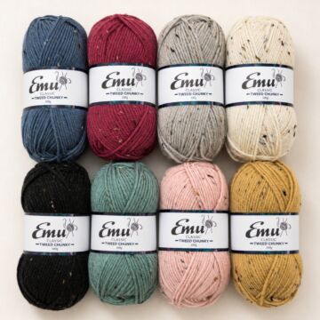 Emu Classic Tweed Chunky Sample Bundle 8 x 100g