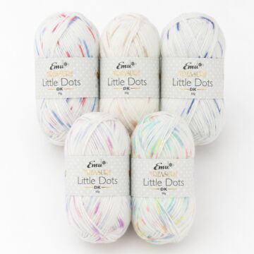 Emu Treasure Little Dots DK Sample Bundle 5 x 50g