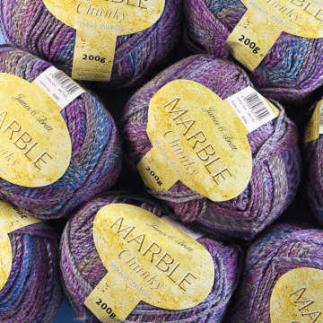 James C Brett Marble Chunky Value Pack - 10 x 200g Balls