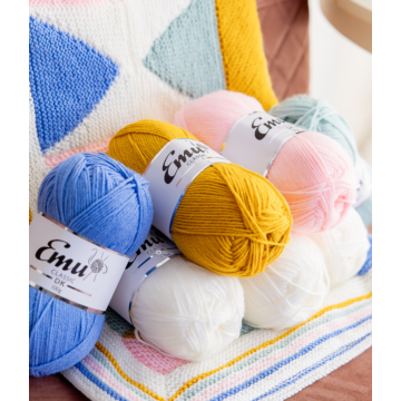 Kaleidoscope Blanket - Pastel Colourway  9 x 100g