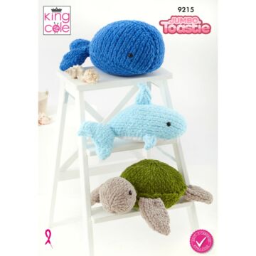King Cole Jumbo Toastie Super Chunky Sea Toys 9215 Knitting Pattern  