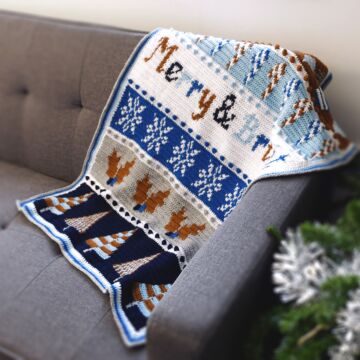 The Official 2022 WoolBox Christmas Crochet Blanket Kit - Scandi 