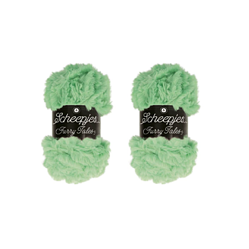 Scheepjes Furry Tales Super Chunky Yarn Value Pack - 2 x 100g Balls Tinkerbell 983 
