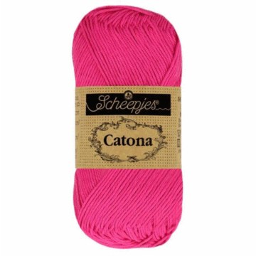 Scheepjes Catona 4 Ply Yarn Neon Pink 604 50g