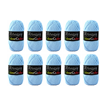 Scheepjes Colour Crafter DK Yarn Value Pack - 10 x 100g Balls 1019 Texel 