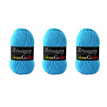 Scheepjes Colour Crafter DK Yarn Value Pack - 3 x 100g Balls 1068 Den Helder 