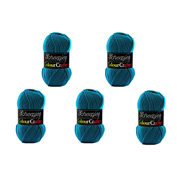 Scheepjes Colour Crafter DK Yarn Value Pack - 5 x 100g Balls 1829 Wilnis 