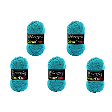Scheepjes Colour Crafter DK Yarn Value Pack - 5 x 100g Balls 2015 Bastogne 