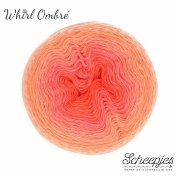 Scheepjes Whirl 4ply The Ombre Collection 557 Coral Catastrophe 215-225g