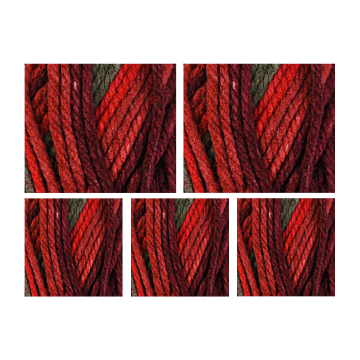 Stylecraft Merry Go Round XL Super Chunky Yarn Value Pack - 5 x 100g Balls Holly & Ivy 3812 