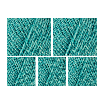 West Yorkshire Spinners Elements DK Yarn Value Pack 5x50g Caribbean Sea 1141 250g